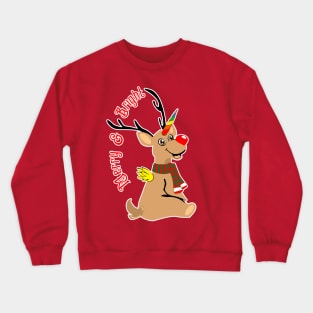 Red Nosed Reindeer Crewneck Sweatshirt